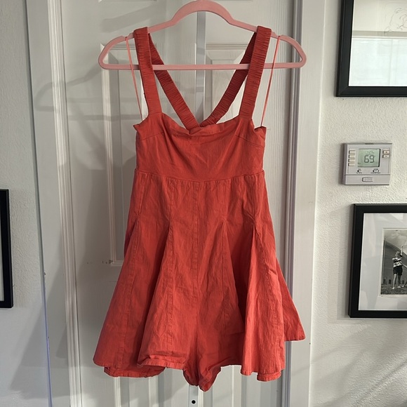 Louna Coral Tie Back Romper RTR - Picture 5 of 10